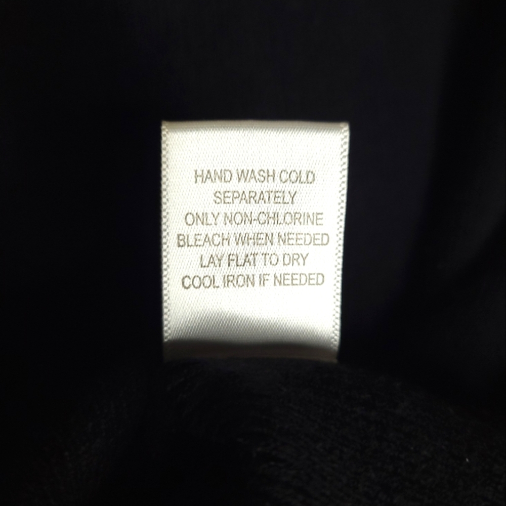 Chadwick's EUC PM Supremely Soft Mini Rib Sweater with Long Sleeves - Black - Picture 8 of 9